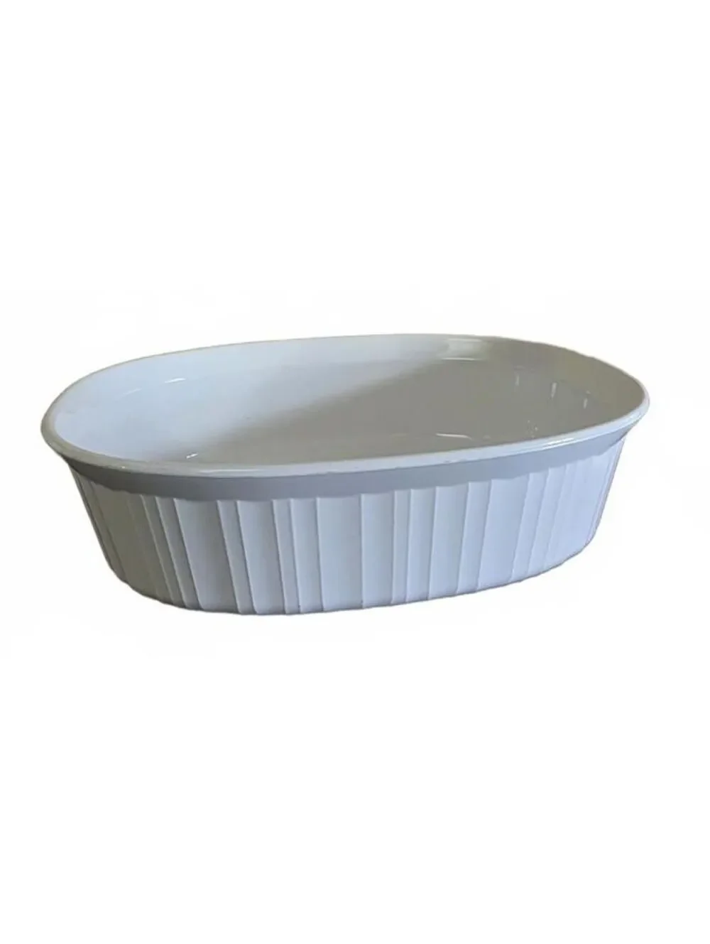 Vintage Corning Ware French White F-2-B Oval Casserole Dish